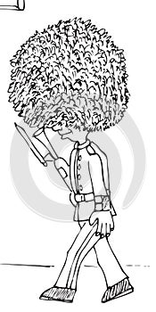 British royal guard cartoon