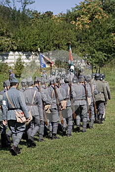 Soldiers from behind I