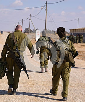 Soldiers before an exercise