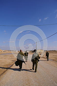Soldiers before an exercise