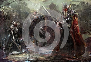 3 soldiers in forest