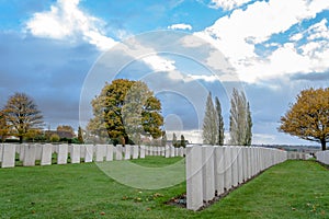 The Soldiers of the great war cemetery flanders Be photo