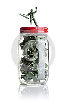 Soldiers in a jar