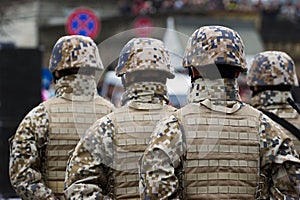 Soldiers at the Military parade
