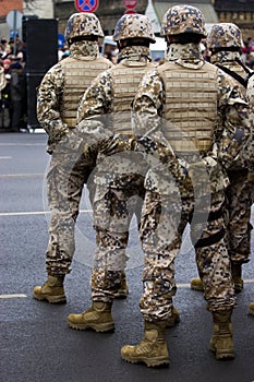 Soldiers at the Military parade photo