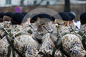 Soldiers at the Military parade