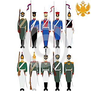 Soldiers of the Russian army at the Battle of Borodino