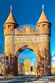Soldiers and Sailors Memorial Arch in Hartford
