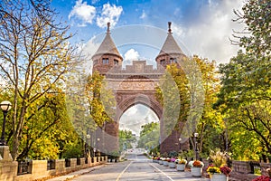 Soldiers and Sailors Memorial Arch in Hartford.