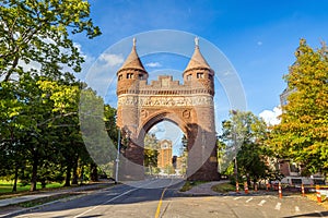 Soldiers and Sailors Memorial Arch in Hartford. photo