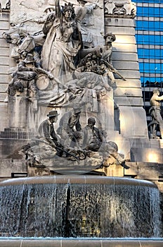 Soldiers and Sailors Monument in downtown Indianapolis