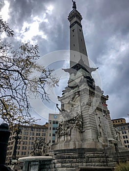 Soldiers and Sailors Monument in downtown Indianapolis