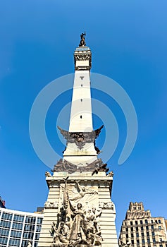 Soldiers and Sailors Monument in Indianapolis - INDIANAPOLIS, UNITED STATES - JUNE 05, 2023