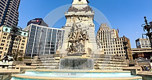 Soldiers and Sailors Monument in Indianapolis - INDIANAPOLIS, UNITED STATES - JUNE 05, 2023