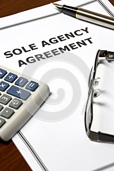 Sole Agency Agreement