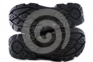 Sole of hiking shoes