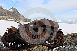 Sole tank in Antarctica