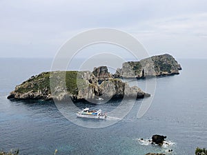 Yachts in the bay of Mallorca, Balearic Islands, Spain photo