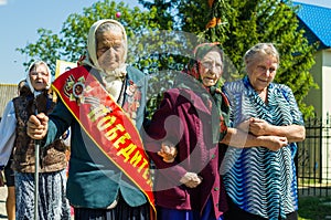 A solemn meeting in honor of Victory Day in World war 2 may 9, 2016 in the Kaluga region in Russia.