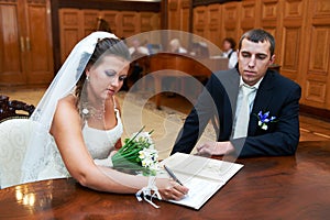 Solemn registration of marriage photo