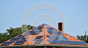 Soler panels on the roof