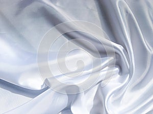 Solf white satin fabric texture background. use as wedding or aniversary day with copy space for design