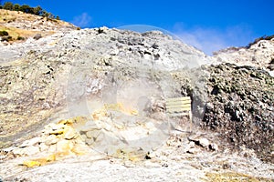 Solfatara - volcanic crater