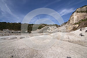 Solfatara volcanic crater