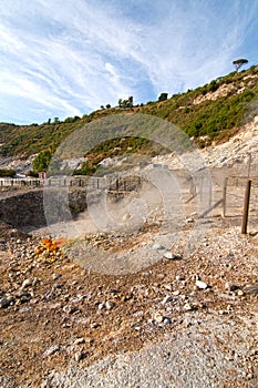 Solfatara volcanic crater