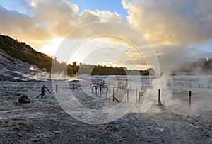 Solfatara, volcanic crater, near Naples.