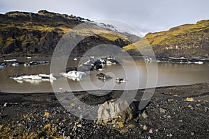 Solheimajokull Glacier in Iceland