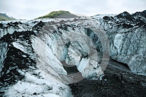 Solheimajokull Glacier in Iceland