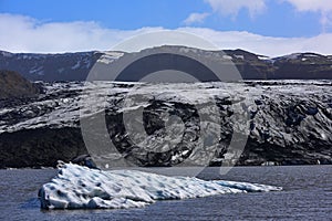 Solheimajokull glacier in Iceland