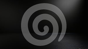 Solid Black Screen Background for Design and Visual Projects