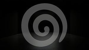 Solid Black Screen Background for Design and Visual Projects