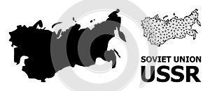 Solid and Carcass Map of USSR