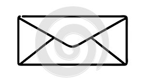 Solid Envelope Icon for Mail and Digital Messaging, vector design Generative AI