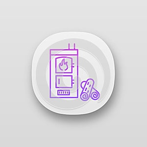 Solid fuel boiler app icon