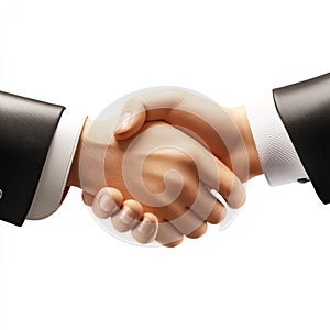 A solid handshake embodying an agreement, trust, and a partnership