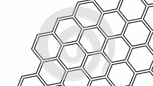 Solid Hexagonal Honeycomb Geometric Seamless Pattern Vector, vector design Generative AI