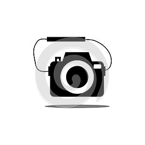 Solid icons for black camera,vector illustrations