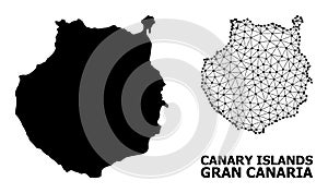 Solid and Mesh Map of Gran Canaria