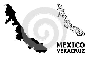 Solid and Mesh Map of Veracruz State photo