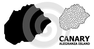 Solid and Network Map of Alegranza Island