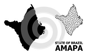 Solid and Network Map of Amapa State photo