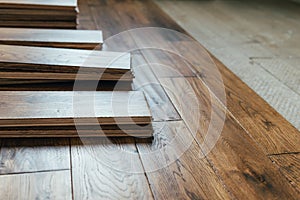 Solid oak wood flooring