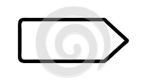 Solid Right Arrow Icon, Directional Pointer, vector design Generative AI