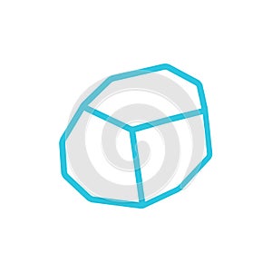 Solid, rock, stone icon. Isolated on white background.