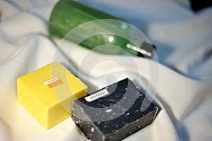 Solid shampoo and bathwash to save bottles of plastic that pollute our environment photo