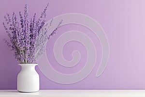 Solid Soft Lavender Background with Natural Light Gradient